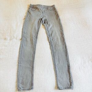 H&M gray skinny pull on pants skinny jeans size 4